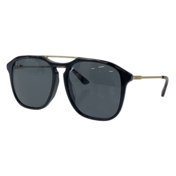 Gucci Black Brown Gold Hardware Plastic Gg0321 S 001 5519 145 Sunglasses main image 7
